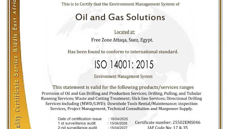 ISO Certificate