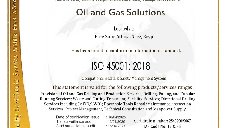 ISO Certificate